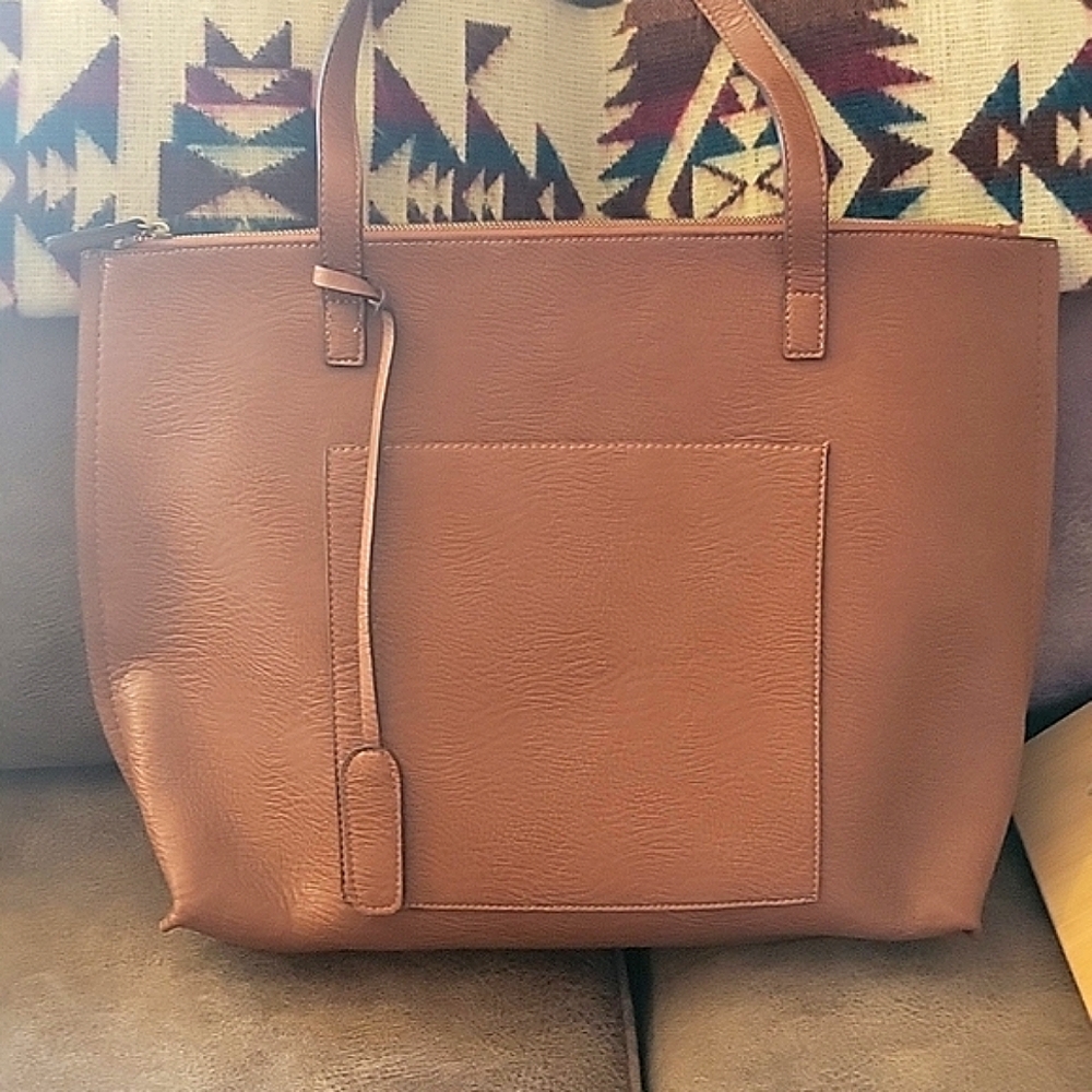 Street Level Large Brown Tote